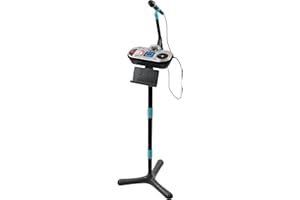 VTech Kidi Super Star DJ Studio Black – 10-in-1 Karaokespielzeug mit Mikrofon, abnehmbarem DJ-Mischpult und vielen Effekten zum Bearbeiten der Musik – Für Kinder von 6-12 Jahren