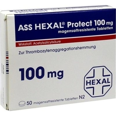 Preisvergleich Produktbild ASS Hexal Protect 100 mg Tabletten, 50 St.