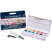 Set Derwent Shade & Tone - 12 Peintures Et 4 Crayons Professionnels - Inktense/Graphitint/Charbon Teinté - Pour Artistes