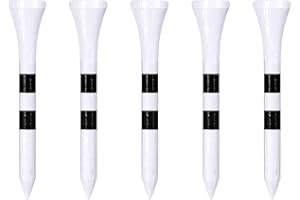 Zivisk Golf Tees Madera,Tees de Golf 38mm/ 70mm/ 83mm Paquete de 100 Tees de Madera bambú - Blanco, Rojo, Azul, Color Natural, Negro, Rosa