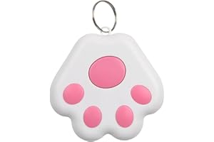 DUFAMQI Portable Mini Cat Dog Pet Tracking Locator Hidden Gps Tracking Device For Child Bluetooth 5.0 Mobile Key Finder Device (Pink)