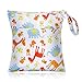 Produktbild Faburo Baby Windeltasche Reise Wasserdicht Waschbar Organiser Beutel mit Reißverschluss Dry und Nass Tuch Windeltaschen