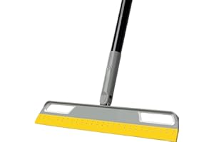 TREELEN Squeegee Broom for Floor,150CM Rubber Squeegee Broom with Long Handle for Kitchen,BathroomTile,Window,Shower Glass Floor Water Scraping,Dusting, Stain Removing,Cleaning