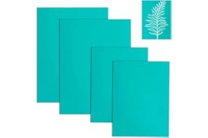 Jaarssho 4 Stück Weichgummi Linoldruck Set,Linolplatten für Linolschnitt,Stempelgummi,Dicke 3 mm,Linoleum Bodenbelag für die Herstellung von Briefmarken, Kunsthandwerk,Glatten Oberfläche (2A5+2A6)