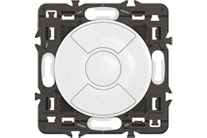 LEGRAND | Interrupteur Volet Roulant Commande Directe De Moteur, Céliane, Fonction Montée/Descente/Stop, Connexion Rapide Sans Outil, Finition Blanche À Équiper D'Une Plaque