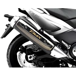 Adhésif 3D Ergal Protection Silencieux Pot D'Échappement pour Yamaha Tmax 500-530 à partir de 2008-16 - Carbone Or