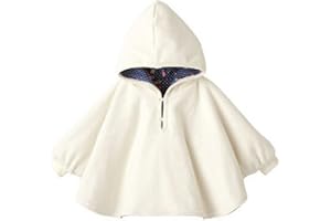 ZUMUii Butterme Unisexe bébé enfants tout-petits à double face Usure capuche Cape Cape Hiver Chaud Doux Poncho Hoodie Manteau peau Baby Friendly Cape