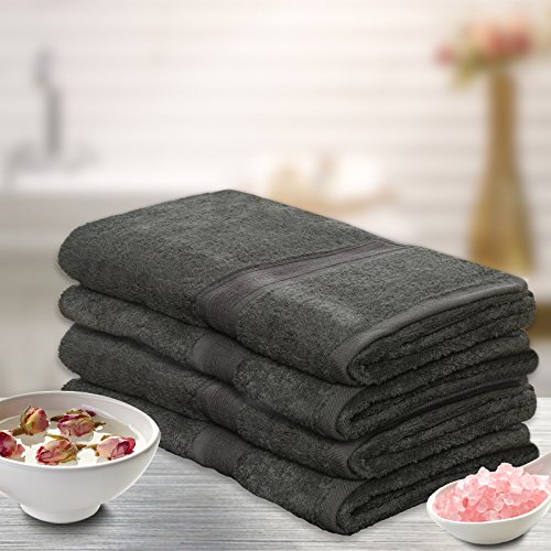 4 tlg. Set Duschtücher MAGIC SOFT | ÖKO TEX Standard 100 | Premium-Qualität | Duschhandtücher / Handtücher in der Größe 70×140 cm | viele Farben | grau - 2