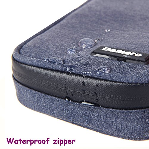Damero Tasche für USB-Sticks und Speicherkarten, Aufbewahrungstasche Organiser Tasche für Zubehöre, Dunkelblau - 8