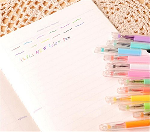 Affe 12  pcs Cute Diamond Bol  grafo de gel Milky Vaca Coreano De Escritura Bol  grafos kawaii papeler  a material escolar oficina escuela suministros