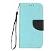 Produktbild Lonchee Samsung Galaxy A5 2017 SM-A520 5.2 Inch Wallet Tasche Brieftasche Schutzhülle ,Hit-Farbdesign Hochwertige PU Leder Folio Tasche Case Hülle im Bookstyle mit Standfunktion Kredit Kartenfächer (Blau / Schwarz)