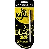 Maybelline New York Matte Kajal Cream, Super Black, Intense Colour, Sharp Definition, Long-Lasting, Colossal Kajal, 0.35G