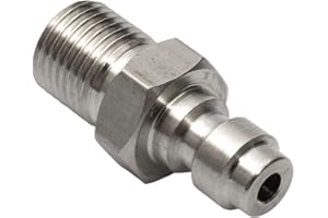 CWOQOCW Fiable PCP 8mm Mâle Raccord Rapide en Acier Inoxydable Raccord de Remplissage pour Réservoirs HPA/N2 (M10)