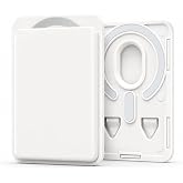 Coverzone MagSafe Uyumlu Manyetik Kartlık C&uuml;zdan, 2 Kart Kapasiteli Telefon Kartlığı, G&uuml;&ccedil;l&uuml; Mıknatıslı İnce Kart Tutucu Beyaz