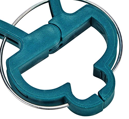 Jardinion Pflanzenclips 20er starke Pflanzenbinder Klammer, robustes Kunststoff, Rankhilfe Grün STK - 4