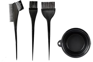 YIXUTAG Lot de 4 outils de coloration pour cheveux avec bol et peigne double face pour coloration des cheveux,Kit Teinture Cheveux, Kit Coloration Cheveux,Kit de Outils Colorations Cheveux Bol Et Brosses