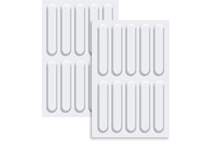 HLMYER 20 Pcs Door Silencer,63 mm Door Pads Stop Slamming,Furniture Bumpers for Cabinet Door Window,Silicone Cupboard Door Stoppers,Transparent Door Protector for Protect Surface Friction Scratches