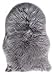 Produktbild Avnten Faux Lammfell Schaffell Teppich 60X90 cm, Kunstfell Dekofell Lammfellimitat Teppich Longhair Fell Optik Nachahmung Wolle Bettvorleger Sofa Matte (Grau)