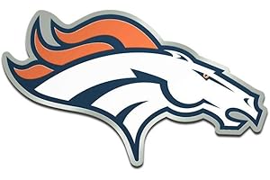 Denver WinCraft NFL Broncos Acryl Metallic 3D Auto Emblem Aufkleber in 8 x 8 cm