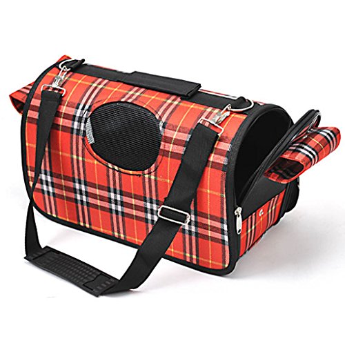 PAWZ-Road-PAWZ-Road-Plaid-Pet-Outdoor-Carrier-Cat-Dog-Comfort-Travel-Bag-Durable-And-Breathable-Full-Zipper-Cute-6-Colors