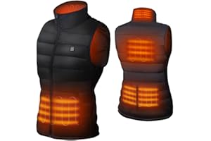 ‎DR.PREPARE DR.PREPARE Beheizbare Weste Herren Damen Heizweste Einstellbar Wärmeweste Elektrisch Heheizte Kleidung Herren Damen Winterjacke für Außen Reisen Sport Freizeit