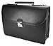 Produktbild Herren Akten Tasche Umhängetasche Aktentasche Dokumententasche Leder opt. Business Tasche Schwarz A4