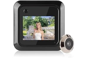 ACOUTO Visionneuse de Porte Intelligente 2,4 Pouces Écran LCD TFT 0,3 MP Caméra Grand Angle 95 ° Enregistrement Photo Écran à Cristaux Liquides TFT 2,4 Pouces Affichage 2,4 95 °
