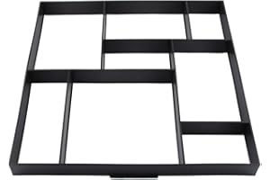 Gototop Pflaster-Gussformen, Schablonen für Weg- und Terrassenfliesen Garten Betonform Geeignet für Ziegel, Zement, Beton, für das Basteln Garten, Weg, Menschen, Terrasse 50 * 50 * 4.5CM