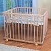 WALDIN Baby Playpen from Natural & Untreated Solid Beech - approx. 100 x 100cm