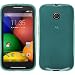 Produktbild PhoneNatic Case für Motorola Moto E Hülle Silikon türkis transparent + 2 Schutzfolien