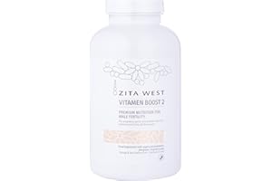 Zita West Vitamen Boost 2 Male Fertility Supplement - Amino Acid Powder with Zinc and Selenium - Male Conception Support, One Months Supply
