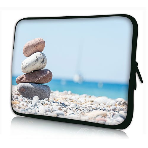 PEDEA Design Tablet PC Tasche 10,1 Zoll (25,6cm) neopren, Stacked Stones