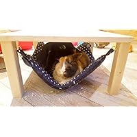 Hängemattengestell mit 1 großen Hängematte für Kaninchen