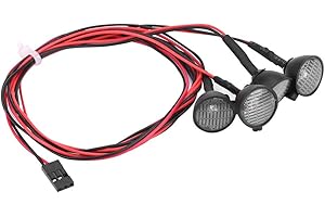 ‎DILWE Dilwe RC Crawler Runde LEDs Lichtleiste Dachleuchten Zubehör für Axial scx10-4(Weiß)