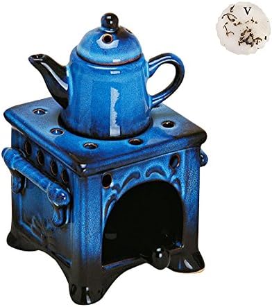 Beautiful Vintage Ceramic Teapot Shape Oil Burner By Vestemfashion And 1 x House Gift Wax Melt "Perfect Gift" For Any Occasion REF/P01