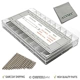 ACENIX Universal Reparaturset 360 Stück 8–25 mm Armbanduhr Spring Bars Link Pins mit Reinigungstuch