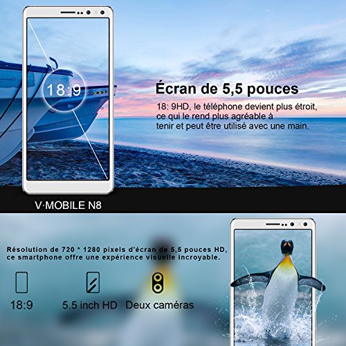 Smartphone Pas Cher Telephone Portable debloqu Double Sim 4G Android 7 0 5 5 Pouces 18 9 Double HD Cam ra 1280 720 IPS cran 16Go ROM 2800mAh 1 3GHz Quad-Core T l phone D bloqu Blanc reviews Smartphone Pas Cher Telephone Portable debloqu Double Sim 4G Android 7 0 5 5 Pouces 18 9 Double HD Cam ra 1280 720 IPS cran 16Go ROM 2800mAh 1 3GHz Quad-Core T l phone D bloqu Blanc