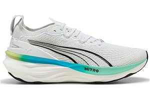 Puma Hommes Foreverrun Nitro 2 Chaussure De Running avec Stabilisateurs Chaussures De Running Puma White-Speed Blue - Blanc