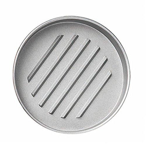 Eurosan H1 Hamburger-Presse für Burger Patties, inklusiv 100 Wachstrennscheiben, Durchmesser 11,5 cm, Aluminium, grau, 13.5 x 13.5 x 10 cm - 2