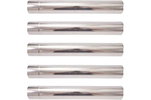 CNANRNANC Kaminrohr aus Edelstahl, Ofenrohr Edelstahl Rundrohr Rostfreies Kaminrohr Schornstein Sanierung Rauchrohr Ofenrohr Abgasrohr für Sichere Ableitung Von Verbrennungsgasen, Ø 6cm