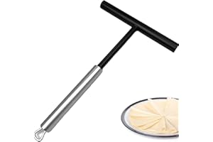 leersao Crepes Verteiler 19.5 cm,1 Stück Hochwertiger Crepes Maker Zubehör Teigverteiler Zuhause Küche Kochen Backwerkzeuge für Pfannkuchen Crepeteig Oder Palatschinken,Spülmaschinengeeignet