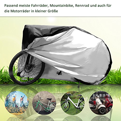Duomishu Fahrradabdeckung wasserdichte und staubdichte Fahrradschutzhülle für Mountainbike und Rennrad - 5