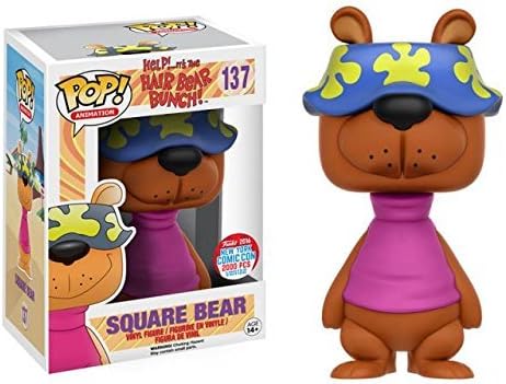 Funko Pop Animation Hair Bear Bunch Square Bear NYCC 2016 Exclusive LE 2000