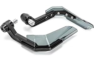 IBNBRO Paramani Per Moto Universale Per Kawasaki Z750 Z800 Per Z900 Z1000 Per Versys 650 Per Versys 1000 NINJA300 Per Z900RS Lega Alluminio Moto Protezione Della Mano 22MM Paramani Manubrio(Nero)