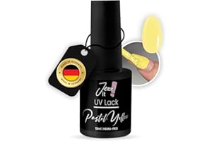 Jezz it! - Premium UV Nagellack Pastel Gelb für Allergiker – Langlebiger Gel Nagellack, UV & LED kompatibel - Made in DE