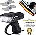 Produktbild MAK-wifi Premium Wiederaufladbare LED Fahrradlampe Set, Wasserdicht LED Frontlicht und Rücklicht Für Fahrrad ,2 USB-Kabel Fahrradbeleuchtung, StVZO Zugelassen Fahrrad licht Akku LED Fahrradlicht Set + 2 Rad licht