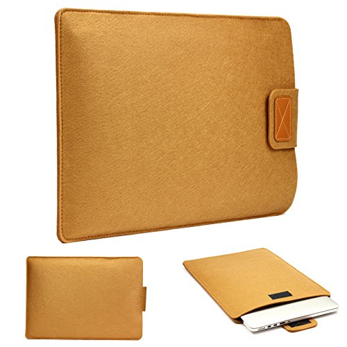 Original Urcover® 14,1 Zoll FILZ Laptop Tasche und Tablet Hülle passend für Ihr iPad, Lenovo Tablet, Samsung Tab, Netbook und viele weitere mobile Endgeräte [deutscher Fachhandel] Braun
