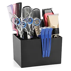 Barber Tools Holder, Segbeauty Professional Haircutting Shears Sissors, Hair Brush Organizer Storage Rack Case Hairdressing Groomer Tool Box Stand for Hair Clipper Brushes Combs Clips Organizer