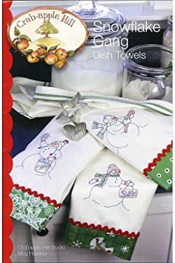 Crabapple Hill Snowflake Gang Dish Towels Pattern