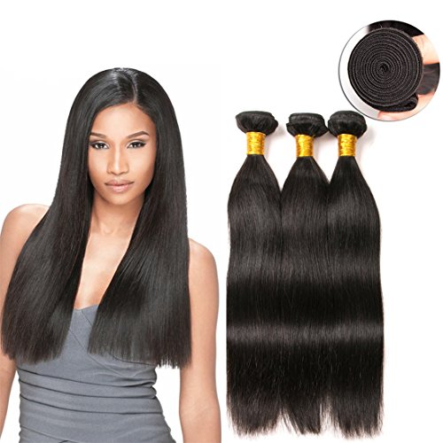 Peruvian Straight Tissage Human Hair Wave 300g Brazilian Hair 9a Tissages Péruvien En Lot 3 (10 12 14 Inches)
